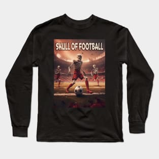 Skull of Football Long Sleeve T-Shirt